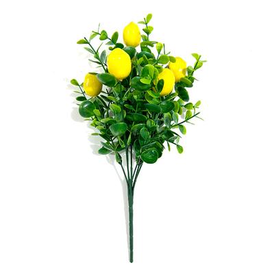 Simulation Seven-pronged Eucalyptus Lemon Bundle Simulation Flower Home Decoration Green Plant Decoration Photo Props