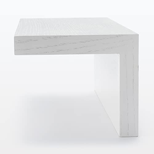 MUJI Wall-Mounted Furniture Shelf, Oak Veneer, Light Gray, 30cm (W) x 12cm (D) x 10cm (H), Item Number: 12939870