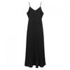 Shop Women Pleated Sleeveless Long Dress Black Ntt Wdr 20586