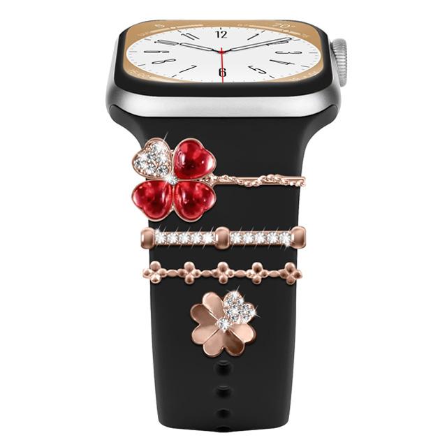 Decoration For Apple watch ultra 2 band 10 9 11 Diamond Jewelry Charms Accessories samsung/Huawei/amazfit strap 20/22mm Bracelet