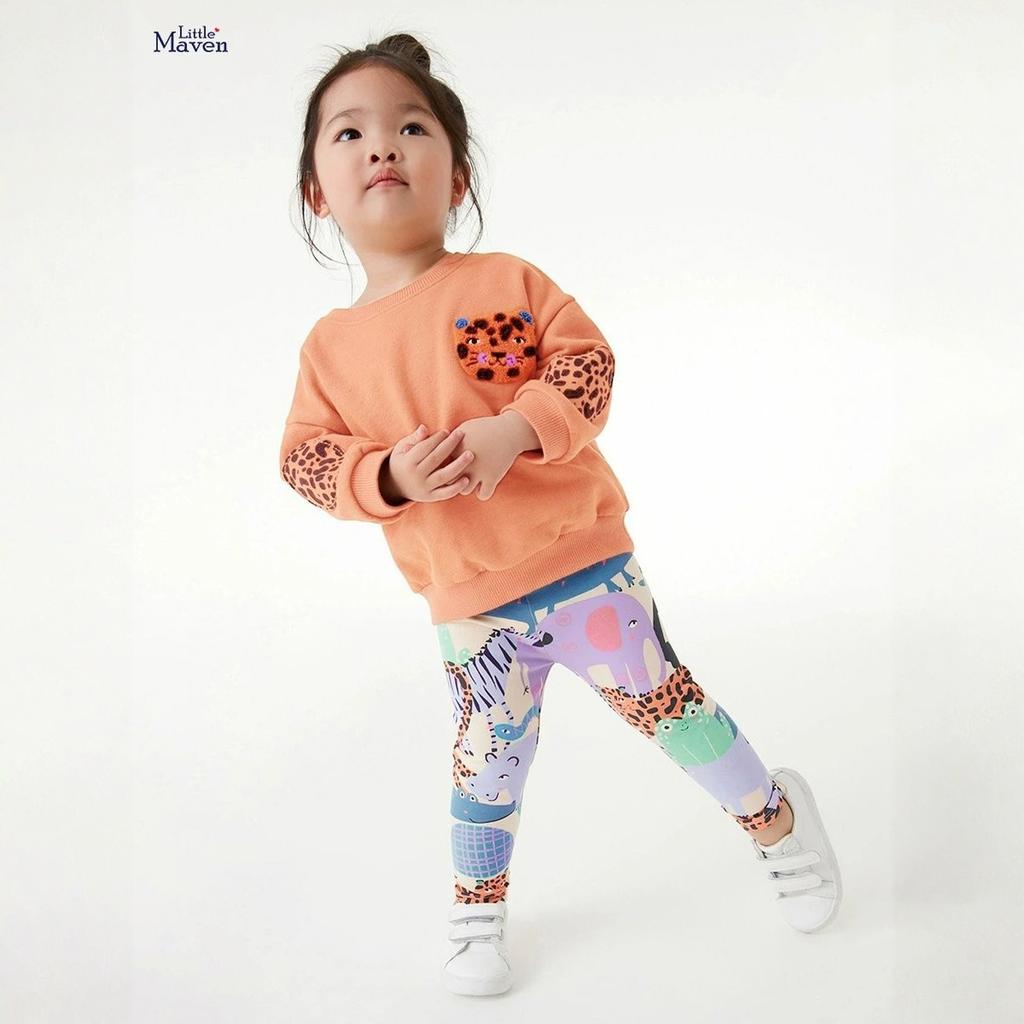 Cute Long Sleeve Cartoon Kids Set - Casual T-Shirt Outfit