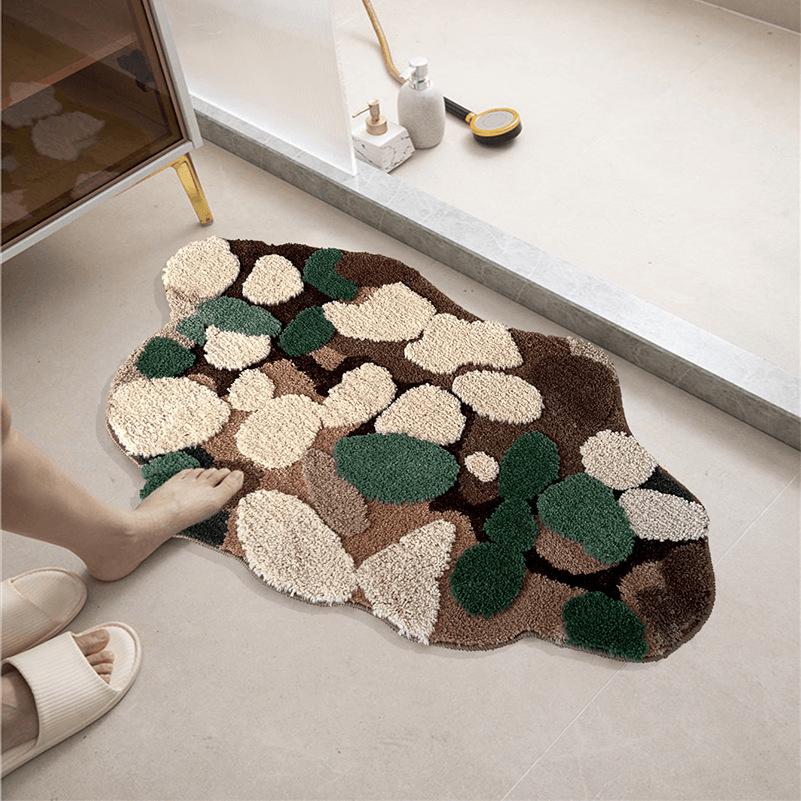 Green Moss 3D Soft Pile Bedroom Floor Mat