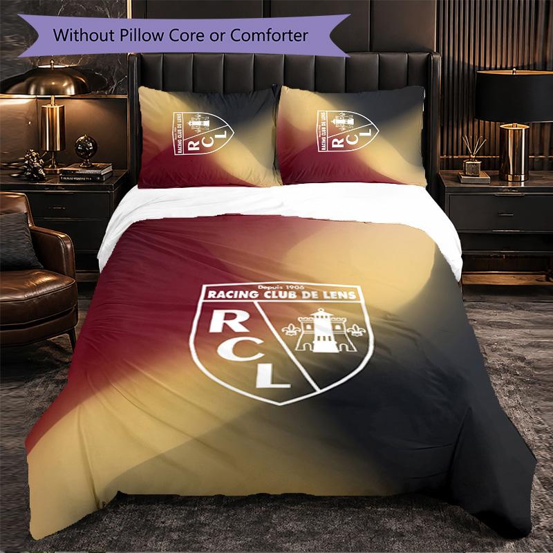 Lens FC Themed Bedding 3Pcs Duvet Cover Set Decorative Bed Linen For Teen Room Home Decoration