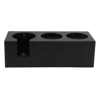 Coffee Filter Tamper Holder Multiple Holes Plastic Powder Needle Dispenser Tamping Station Black