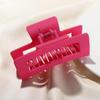 Square Pink Large Shark Clip Cross Acrylic Hair Claws Trendy   Streetwear