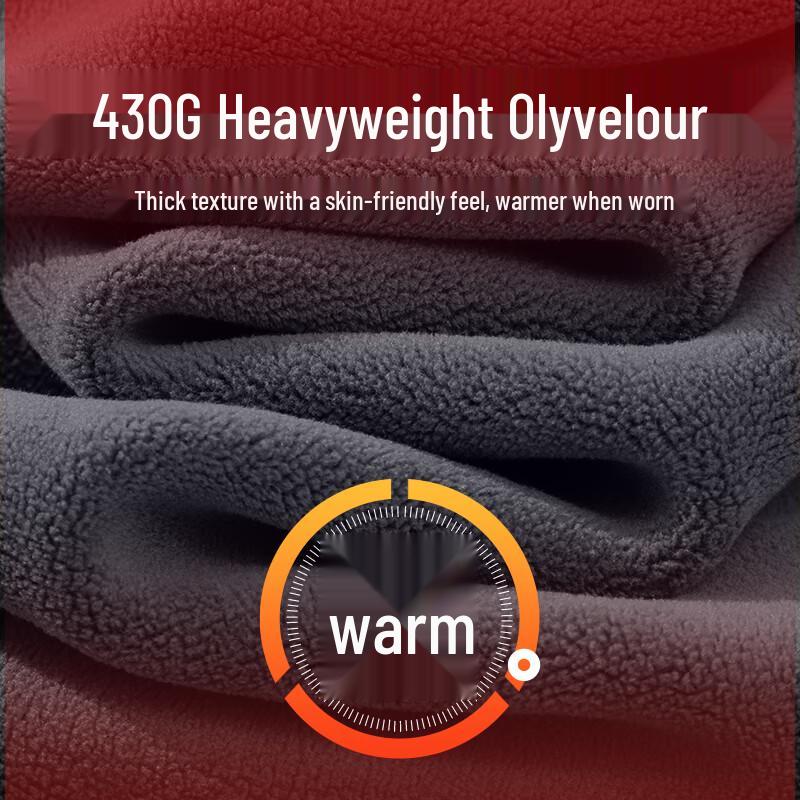 Hodo Men's Double-Sided Fleece Winter Jacket