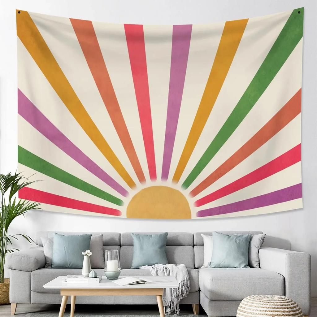 Vintage Sun Tapestry Office Living Room Decoration Home Wall Tapestry