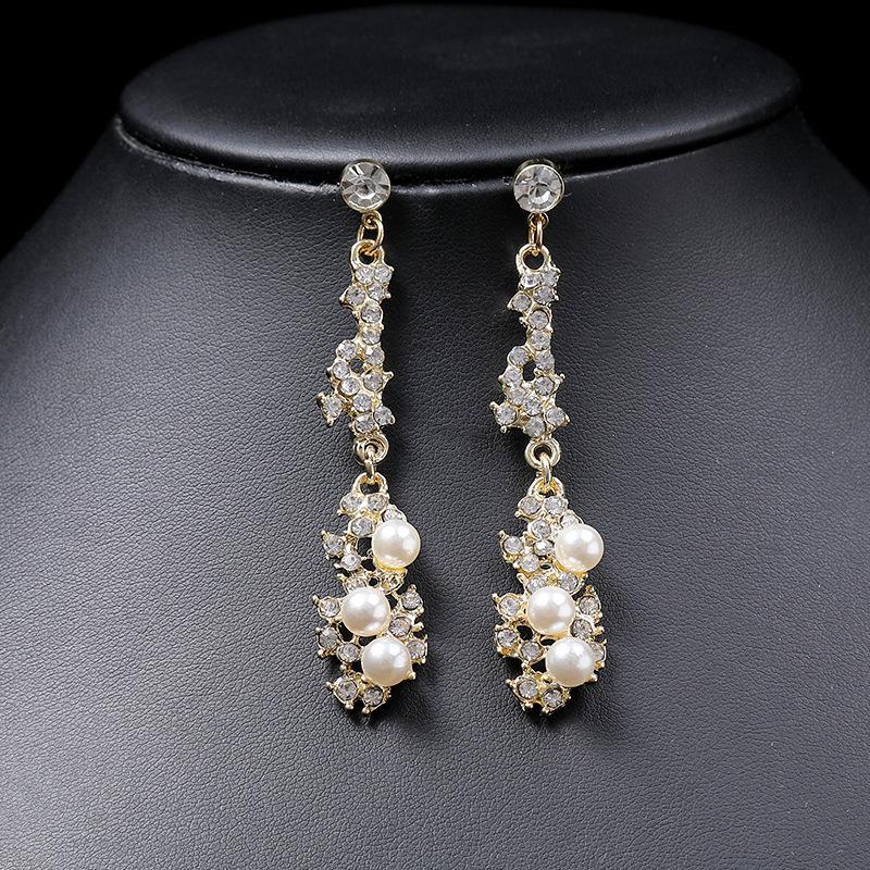 3pcs Women Light Luxury Zircon Necklace Niche Bridal Zircon Versatile Collarbone Chain Alloy Accessories for Weddings