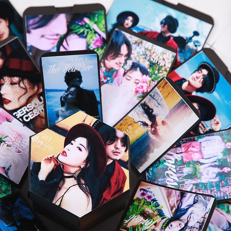 Surprise Box DIY Photo Album Creative Photo Birthday Gift Valentine S Day Gift Packaging Box, Approx. 23.5*14.3CM