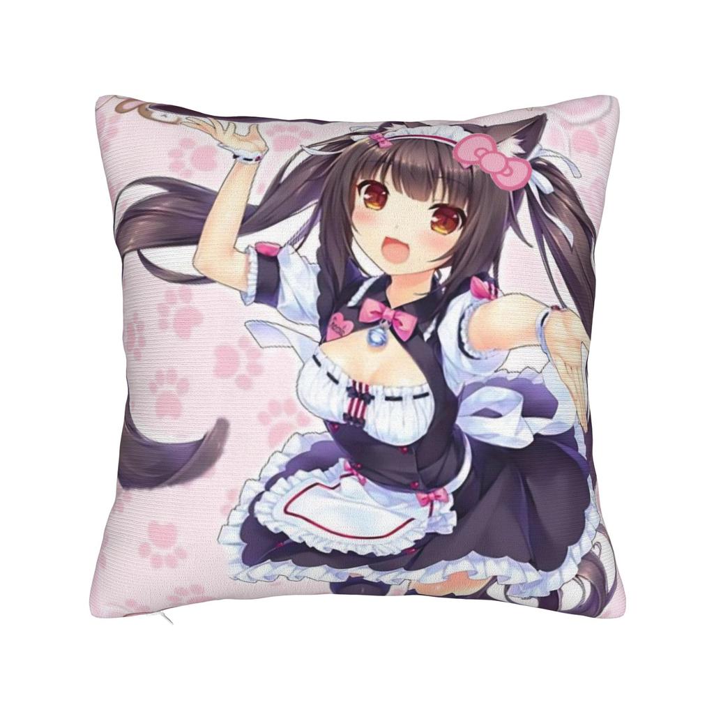 Anime N-Nekopara Pillowcases Product Printing Cushion Cover Decorations  Pillow Case Cover Home Multi-Size