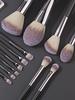 2025 New 12Pcs Makeup Brushes+2 Beauty Blenders+2 Triangle Sponge Puffs Set Soft Bristle Latex-Free For Full Makeup Daily Travel