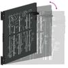 Garden Gate Black 110 X 105 Cm Powder Coated Steel