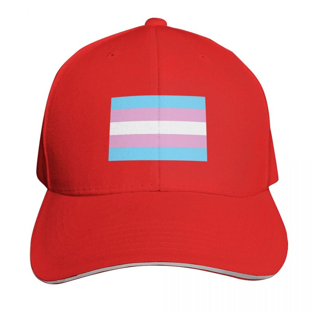 Trans Pride Flag Baseball Cap Gift For Him Her Casual Daily Wear Quick Dry Performance