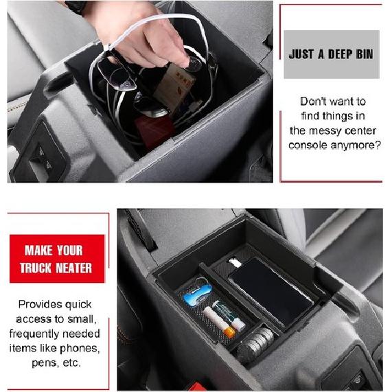 Fit -2024 Ford Bronco Car Center Console Armrest Storage Box Organizer Tray