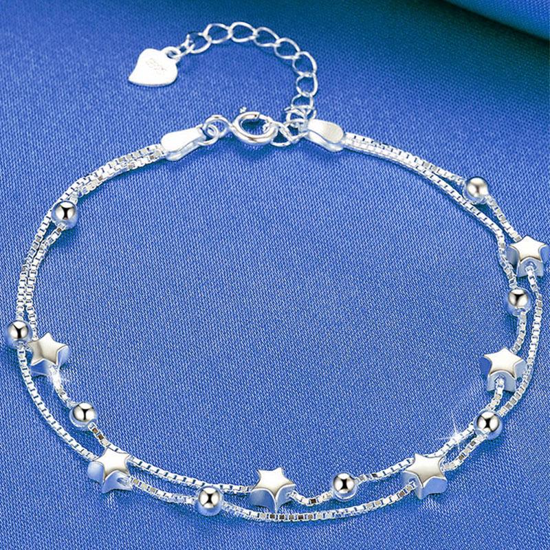 Luxury 925 Silver Hollowed Phoenix Tail Bracelet for Women Retro Elegant Charm Bracelets Original Party Jewelry