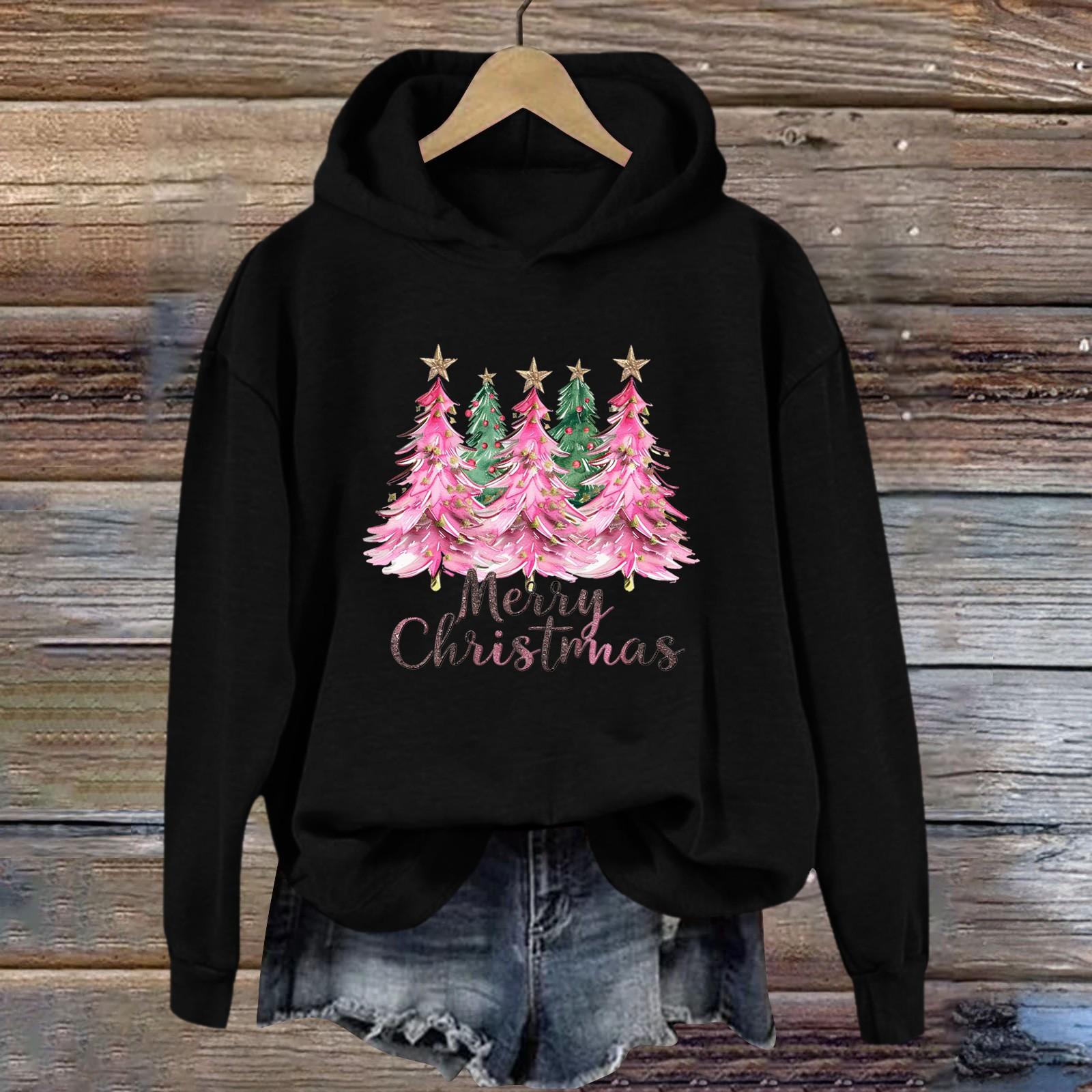 Женская толстовка с принтом «Спорт» с рождественским принтом — фото 9