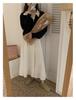 Korean Style Casual Slimming Long Sleeve Color Block Polo Collar Knit Sweater for Women