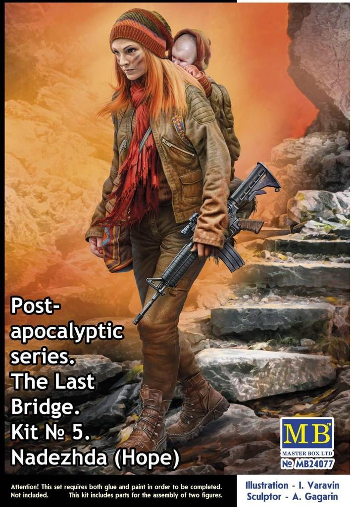 Master Box 1/24 Scale Model Kit MB24077: Nadezhda, the Last Bridge, Post-Final War Series 5