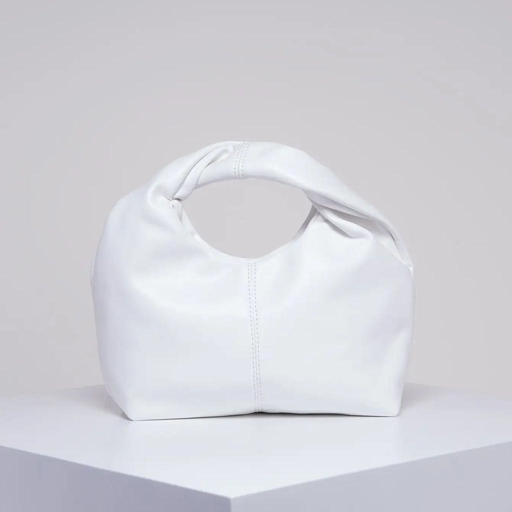 Stylish Twist Square Bag Solid Color Top Clutch Bag Simple And Versatile Commut Premium Durable Quality Useful