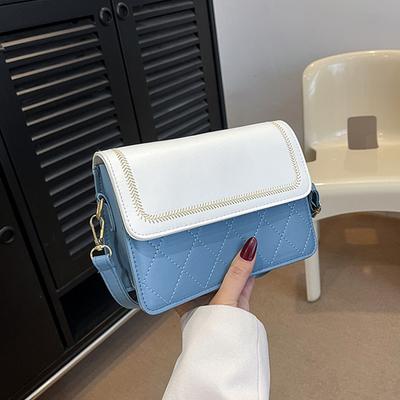 Mode Textur Einzelne Schulter Umhängetasche Damen Frühling Vielseitiges Temperament Kleine quadratische Tasche Schlicht