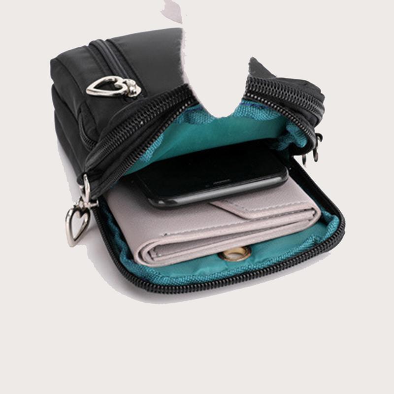 Genți Crossbody mici de înaltă calitate pentru femei, multifuncționale, impermeabile, din nailon, genți de umăr, pentru telefonul mobil, genți de sport Messenger