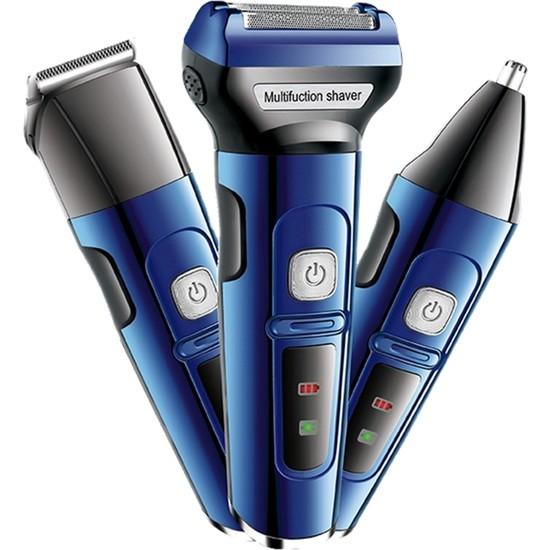 

Blue 3in1 Shaver Professionals Prefer Men Care Set Ежедневное бритье бороды, волос, ушей, носа