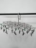 Drying Rack 35 Clips Stainless Steel Folding Laundry Drying Rack Swivel Clothes Underwear Sock Hanger Laundry Accessories