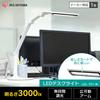 [Easy to read text] IRIS OHYAMA desk light, wide movable, left and right, stepless dimming, glare guard included, high color rendering, energy saving,