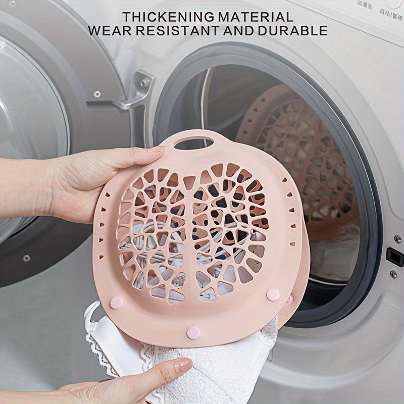 2pcs Silicone Bra Laundry Bags for Washing Machine Dryer Heart Oval Mesh Design, Pink Blue, Delicate Lingerie Protector, Pregnancy Everyday Use