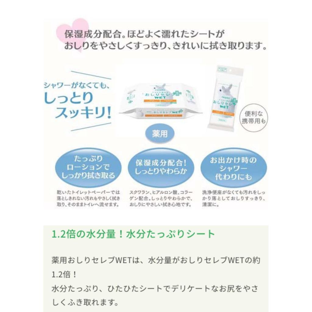 Oshiri Celeb WET Medicated Pads for 12 Pads Outings, Unscented, (3 Pads)