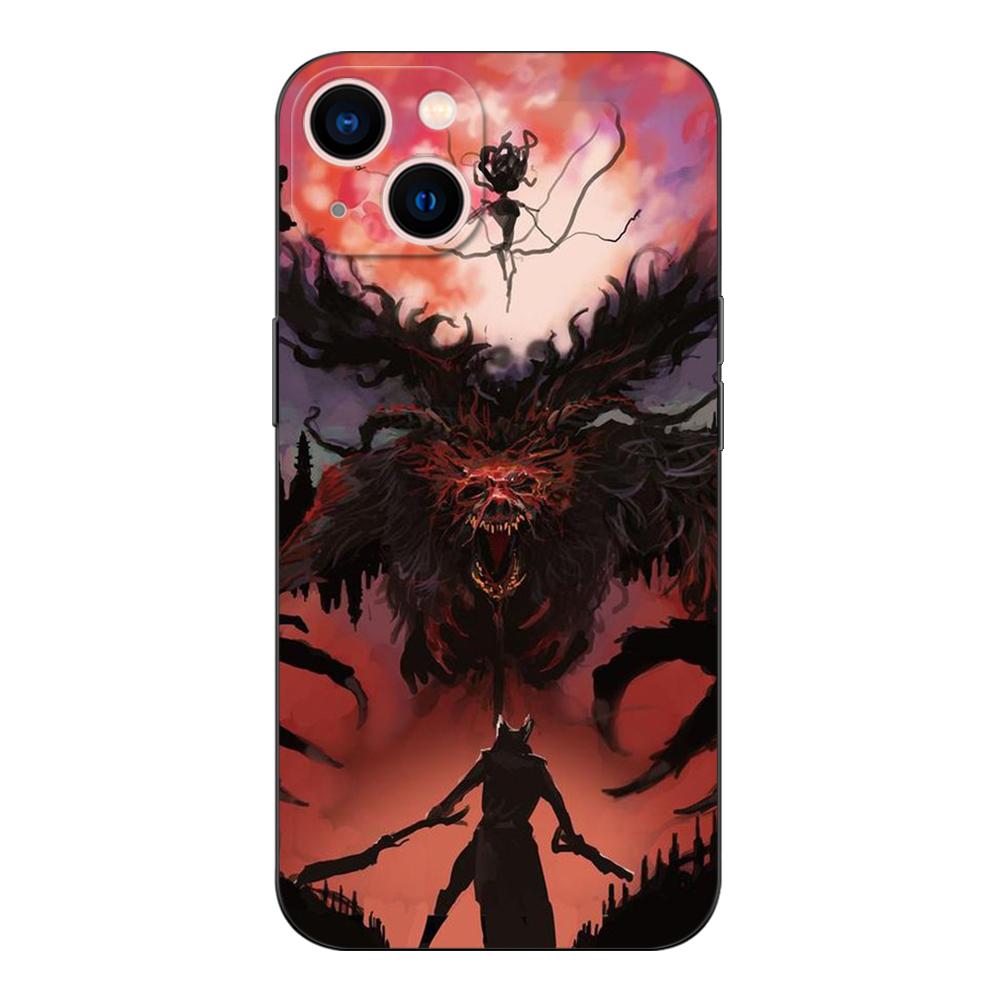 Black tpu Case For Xiaomi Redmi 5 5plus 6 6a 7 7a 8 8a back cover bloodborne blood moon art
