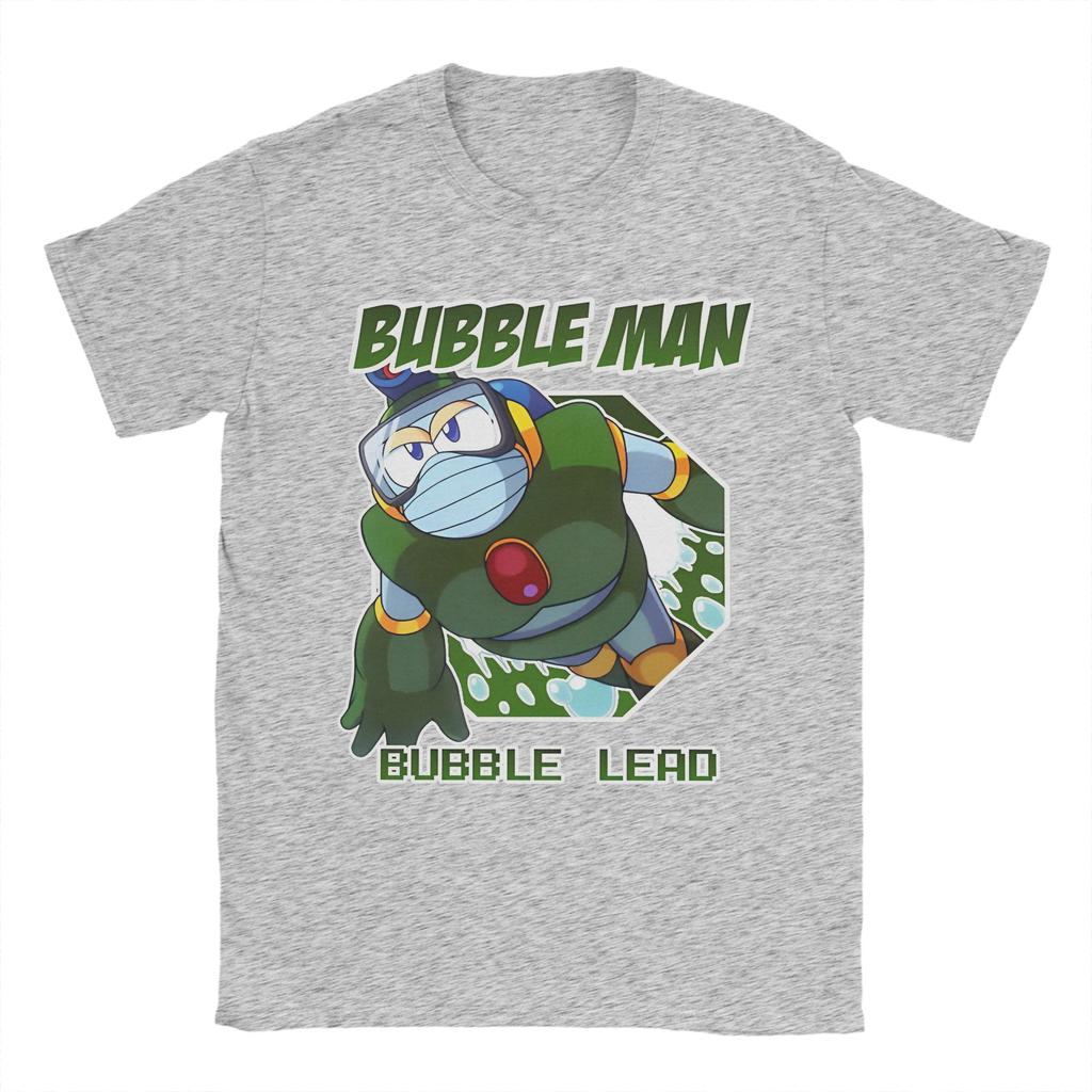 Megaman X Bubble Lead Bubble Man T Shirt Men Cotton Top Tee Aesthetic  Crewneck Short Sleeve