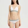 Calvin Klein Printed Letter Sexy Mid-Rise Triangle Underwear Women underwear White QF6993AD-100