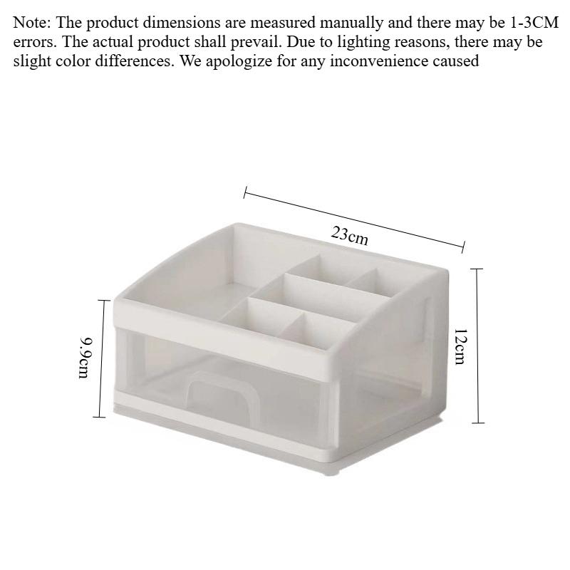 

Hot Sale Simple Home Use Plastic Transparent Box 2/4 Tiers Jewelry Dressing Tabletop Drawer Type Dustproof Cosmetic Storage Box