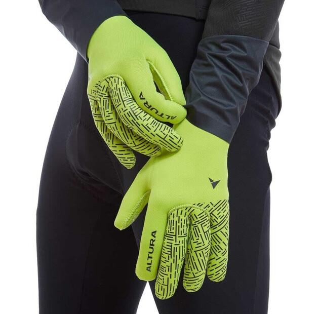 Altura Thermostretch Long Cycling Gloves (green)