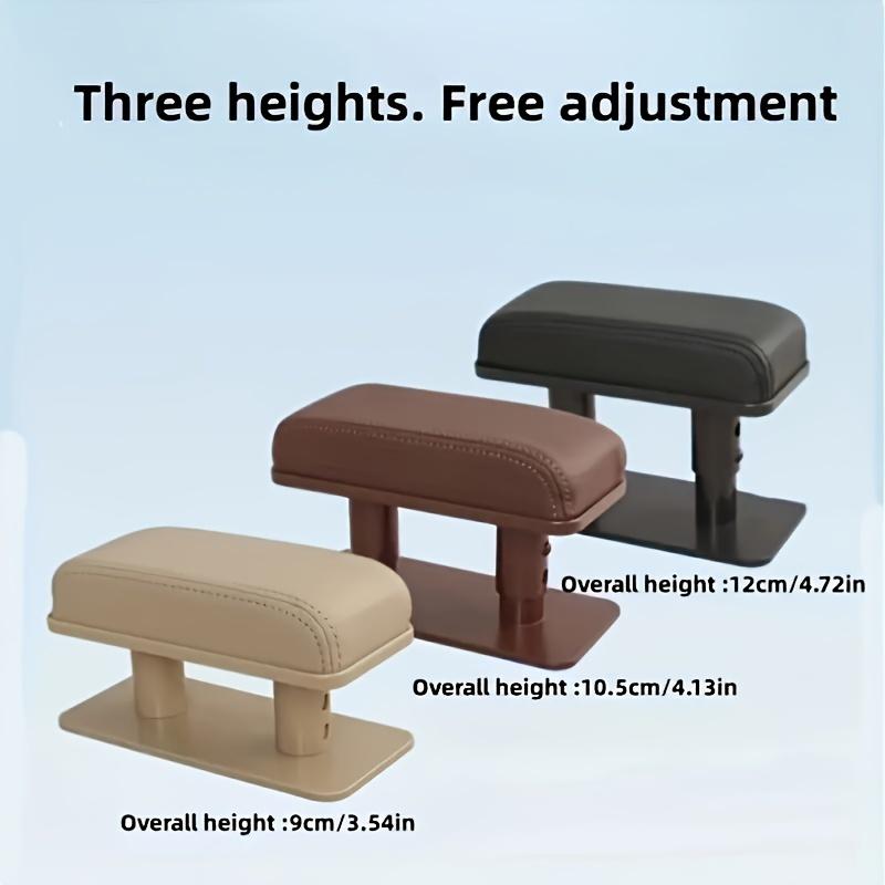 Car Armrest Pad,1PC Door PU Leather Car Elbow Rest, Armrest Left Elbow Adjustable Height Pad, Car Interior Accessories Central Armrest Box