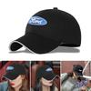 Car Baseball Cap Car Stickers Outdoor Sport Cotton Sunblock Hat For Ford Focus Mondeo MK2 MK4 MK3 Fiesta ST Line Kugo Transit