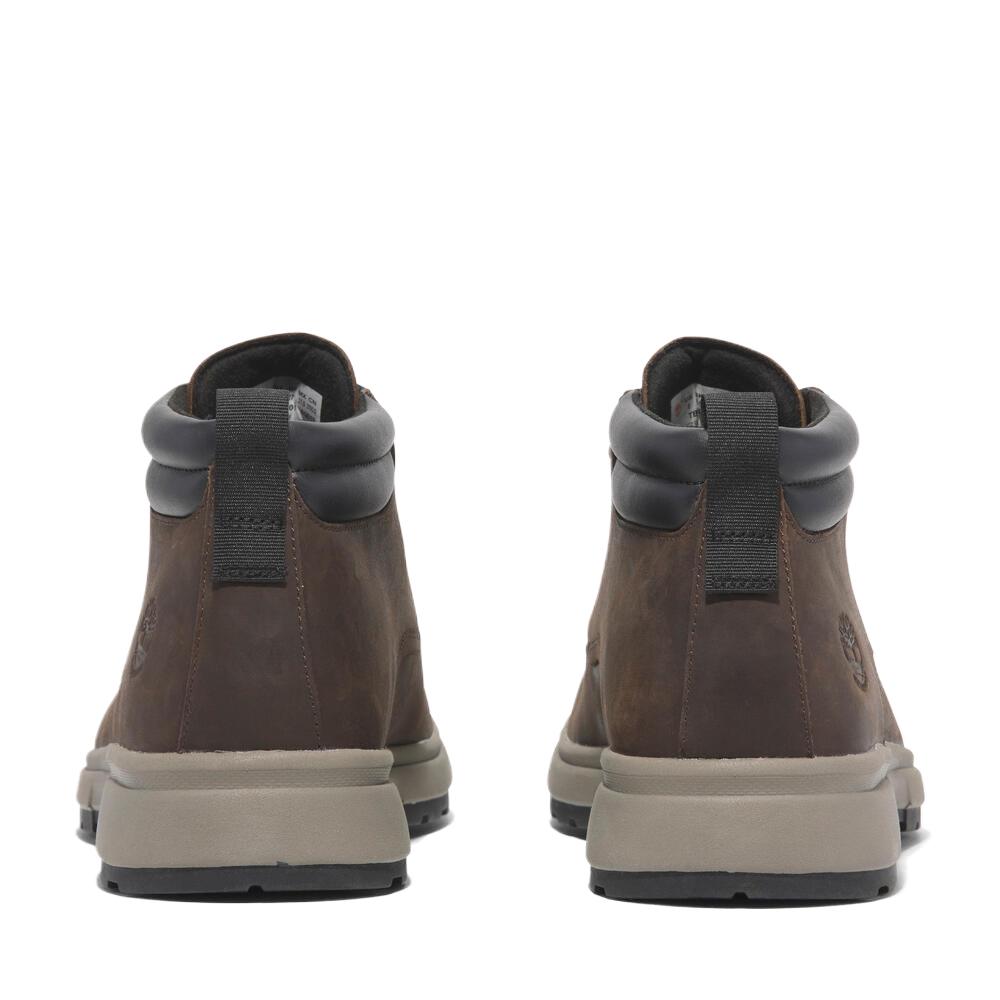 Timberland Chukka Leather Waterproof Durable Comfortable Simple Trendy Versatile Short Outdoor Boots Men boots Brown TB1A5SAMW01