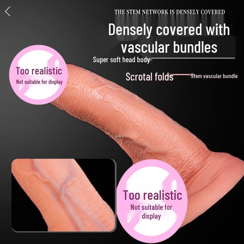 Doppelte Härte Realistischer Weicher Flesh Dildo mit Großer Saugnapf