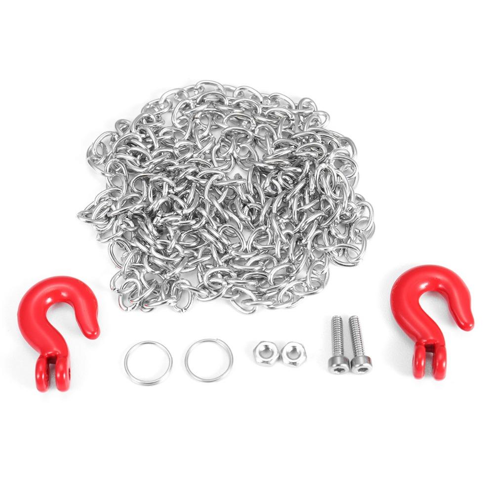 Tow Hook Tow Chain for 1:10 RC Crawler Car Redcat Gen8 VS4-10 Axial SCX10 90046 AXI03007 Capra