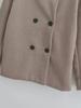 2024 Autumn/Winter Women's Two-Tone Wool Coat: European & American Street Fashion