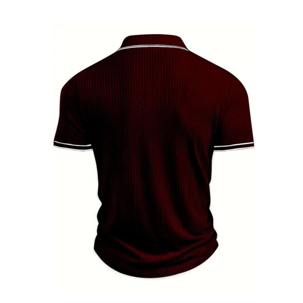 New Men's Polo Short-sleeved Shirt Solid Color for Men Business Casual and Trendy Summer New Men's Short-sleeved Polo Shirt