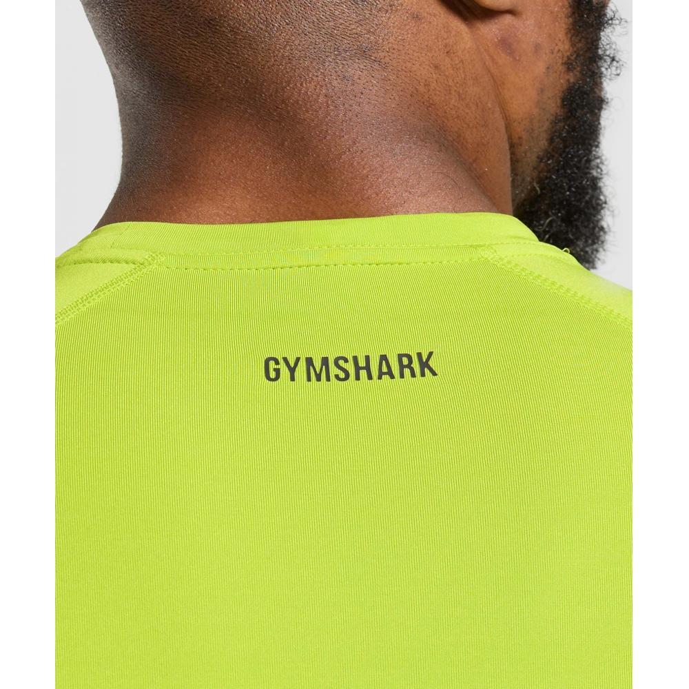 Gymshark ElemenT Baselayer T shirT zesT Green Black A2b4c Ec31