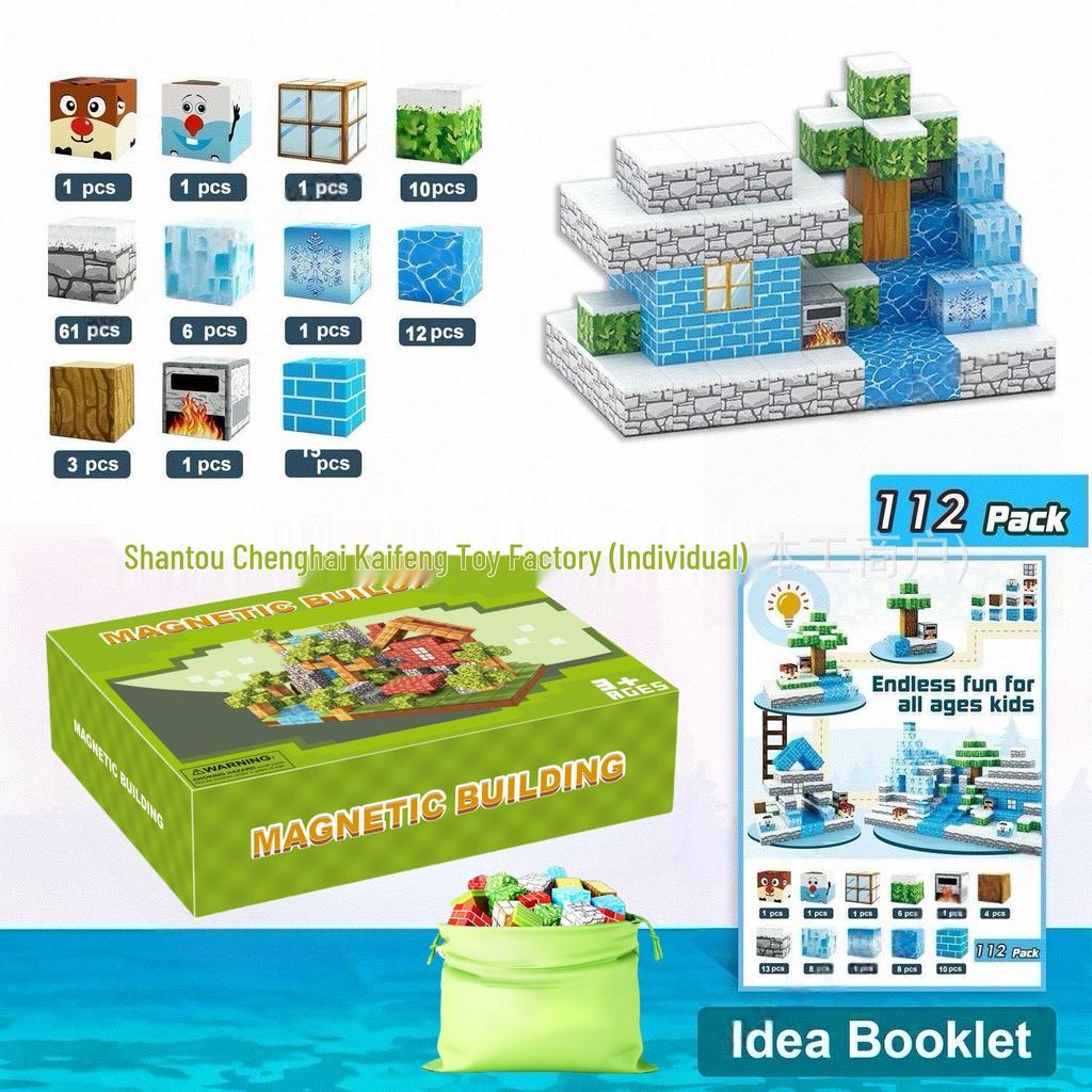 My Cube World Magnetic Building Blocks - Primeval Forest Set