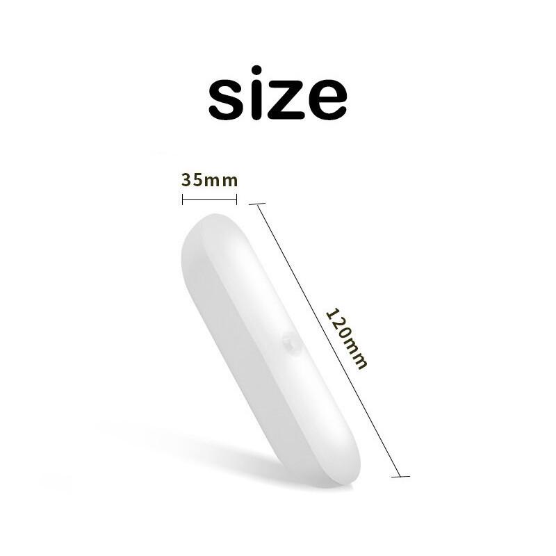 Nattlampor Trådlös LED Rörelsesensorlampa USB Uppladdningsbar Magnetisk För Garderobsrum Klädkammare Kök Gång Rördetektor Glödlampa