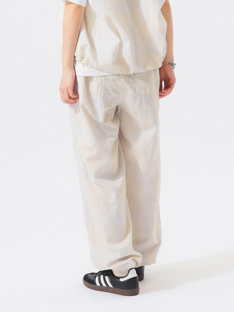 [BEAMS BOY] Work Pants, Check Stripe, Hem Cord Pants, Women's, YELLOW 2