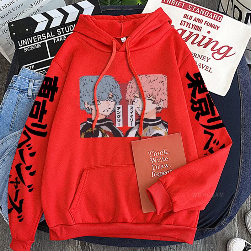 Anime Tokyo Revengers Nahoya Kawata Souya Kawata Kawaii Printed Hoodies Casual Men Women Winter Long Sleeve Sweatshirts