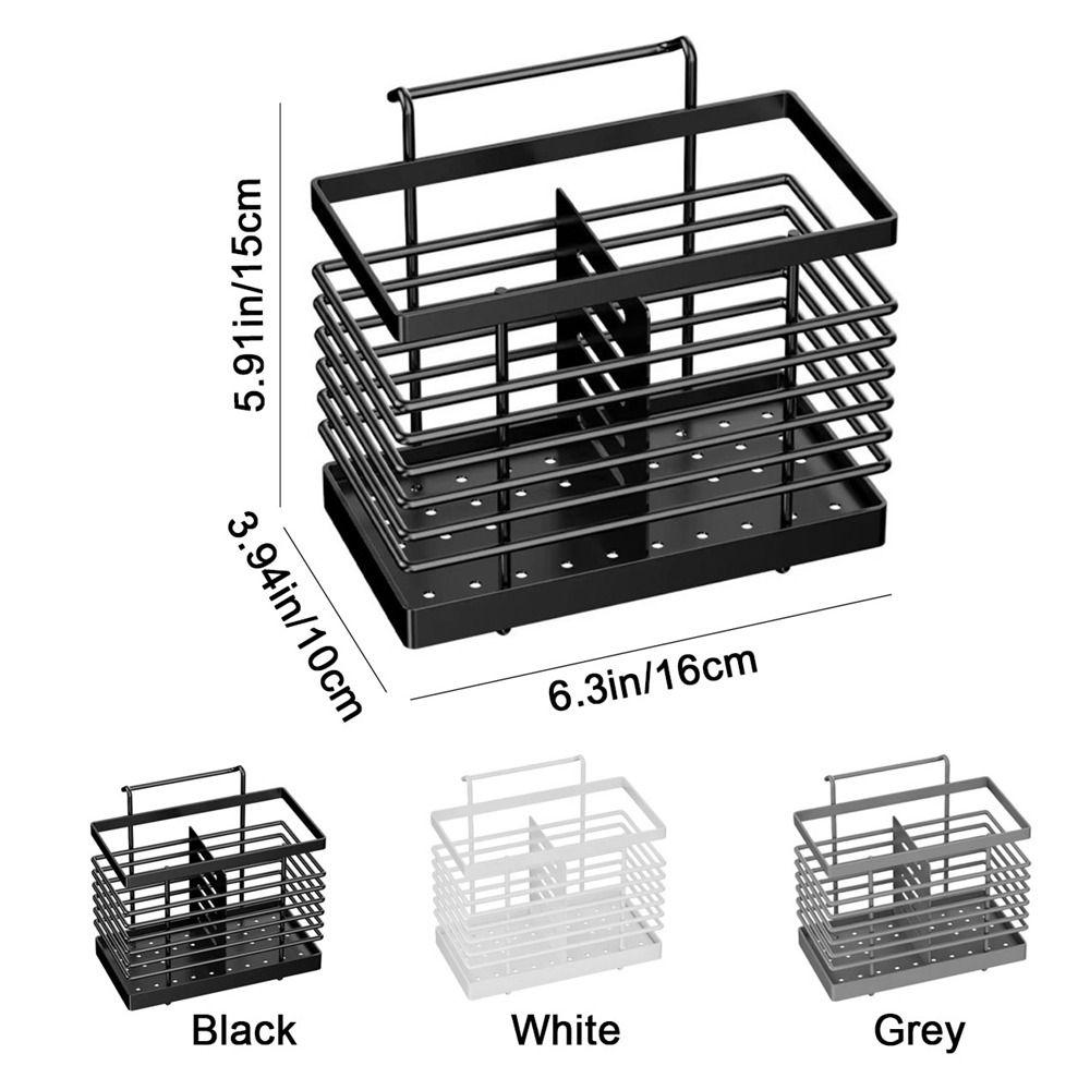 Lehký box na hůlky Nerezový košík na odkapávání příborů Držák na příbory pro domácnost