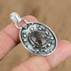 Easter Deal Oval Natural Coconut Jasper Sterling Silver Anniversary Wife Pendant