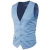 Men's Slim Fit Pure Color Business Wedding Vest